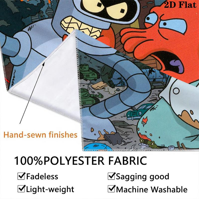 Robot Cartoon Pattern Home Decor Tapestry, Wall Hanging, Decorative RV Wall Cloth.XGT0914369