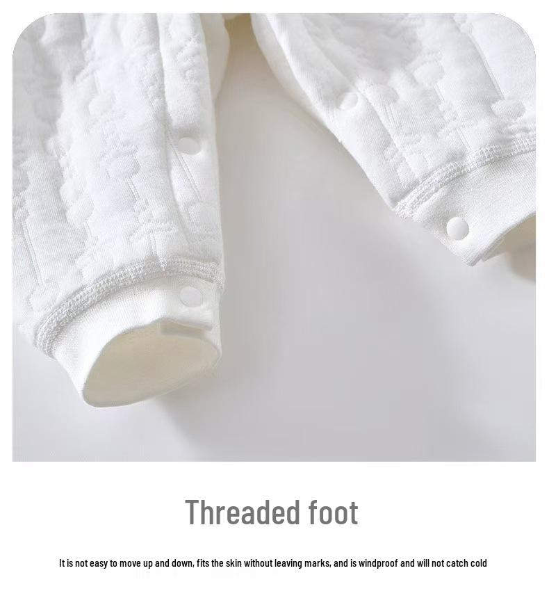 A-Class Pure Cotton Baby Jumpsuit - Warm, Long Sleeve Romper for Autumn/Winter for Newborns