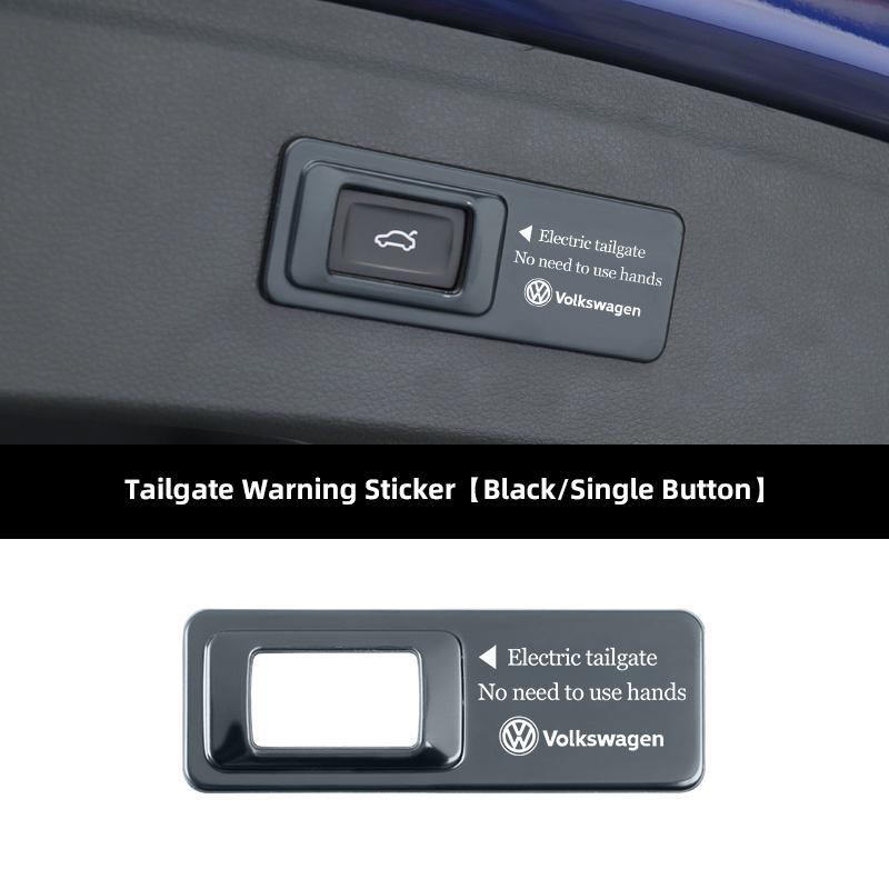 Car Trunk Warning Sticker Electric Tailgate Lifting Cover For VW Golf Polo Tiguan Touran Jetta Passat CC T5 GTI Magotan Scirocco