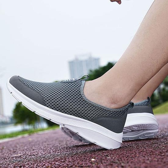 Pánské jednodílné síťované boty s jarními a letními nízkými rukávy, perforované a prodyšné sportovní boty, lehké a ležérní boty