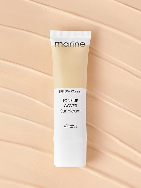VPROVE Marine Tone-Up Cover Sun Cream 50ml SPF50+ PA++++ 1ea