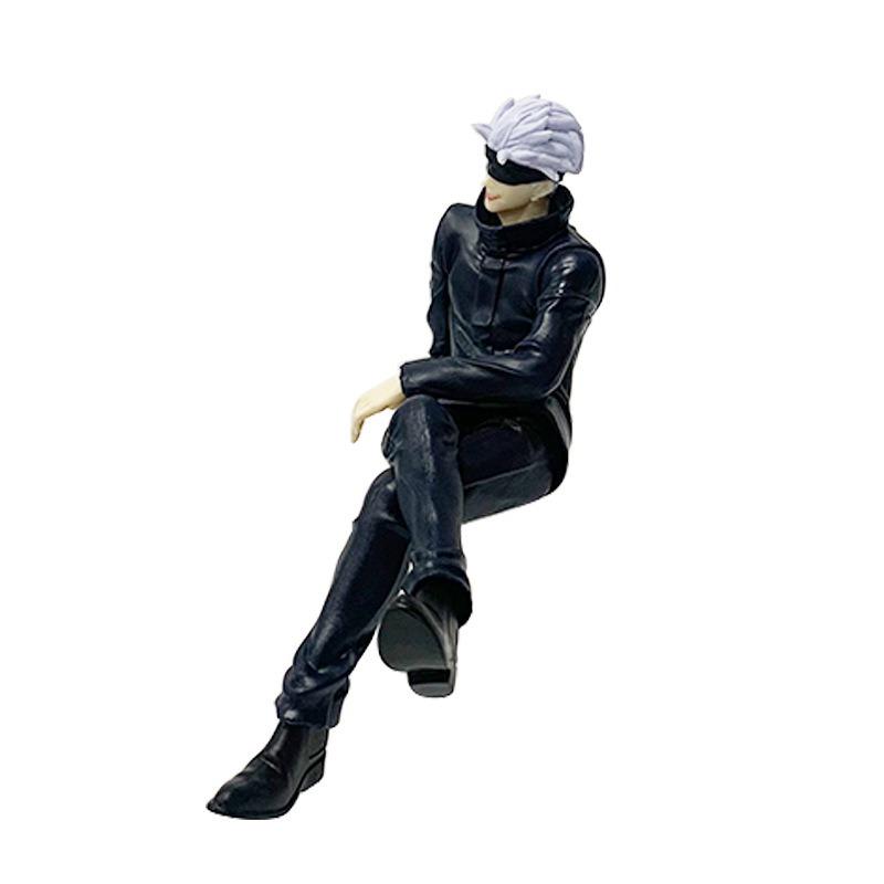 New Anime Jujutsu Kaisen Figure Sitting Satoru Gojo Figure Collection Model PVC Action Figures Anime Decoration Toys Gifts
