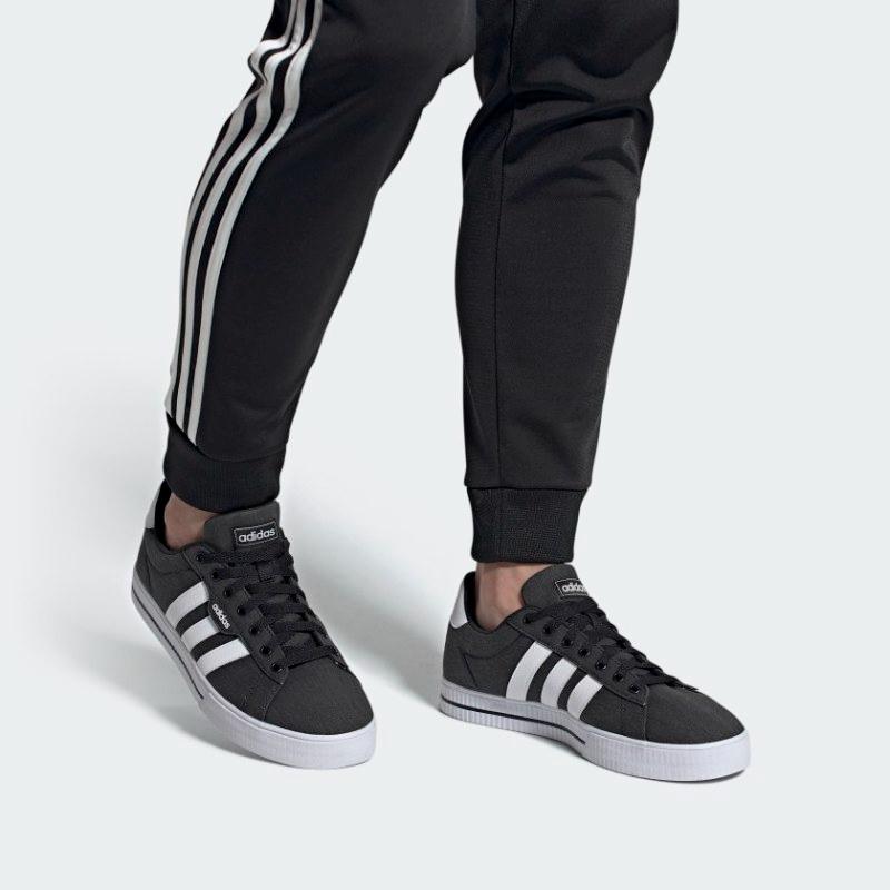 adidas Denné 3.0 Čierne Biele Plátenné Tenisky FW7033