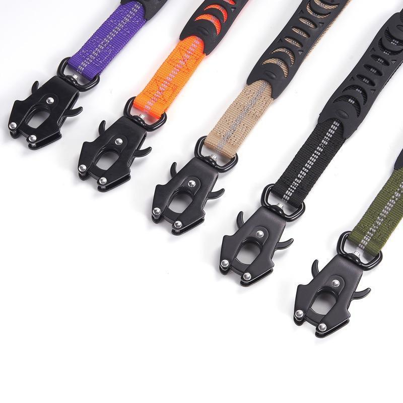 Dog Leash Locking Clasp 360° Swivel Frog Clip Tangle-Free Quick Release Hook for Pet Training Outdoor Activities