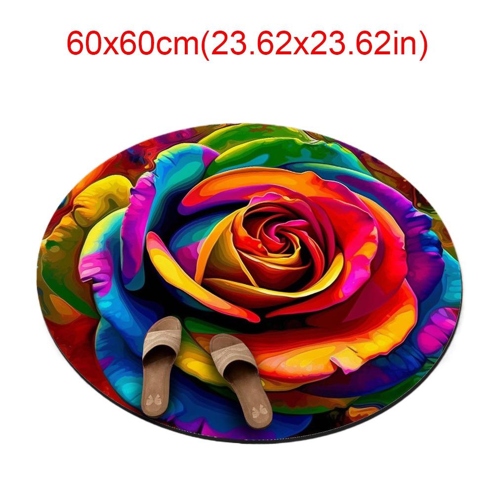 Antypoślizgowa Mata Podłogowa Piwonia Mata Podłogowa Łazienkowa o Specjalnym Kształcie do Salonu Stolik Herbaciany Przyłóżkowa