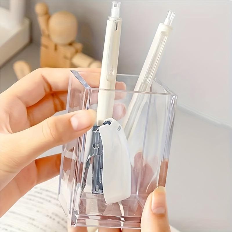 Pen Container Solid Acrylic Multifunctional Desktop Makeup Brush Pencil Holder Container Home Supplies Pen Organizer Pen Pot