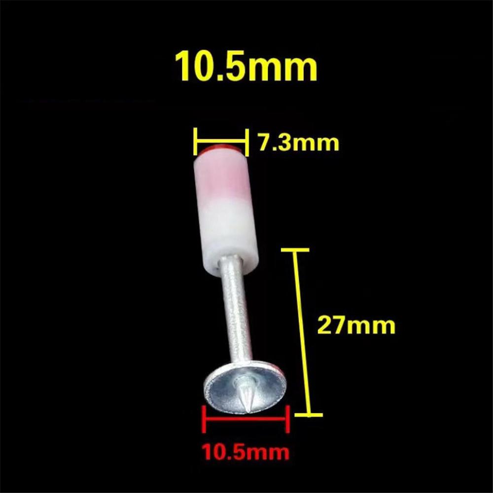 

100 шт. стальных круглых гвоздей для инструмента для крепления гвоздей на стену, устройства для прорезания пазов, инструмента для крепления на стену, устройства для фиксации воздуховодов, аксессуары для гвоздезабивного пистолета