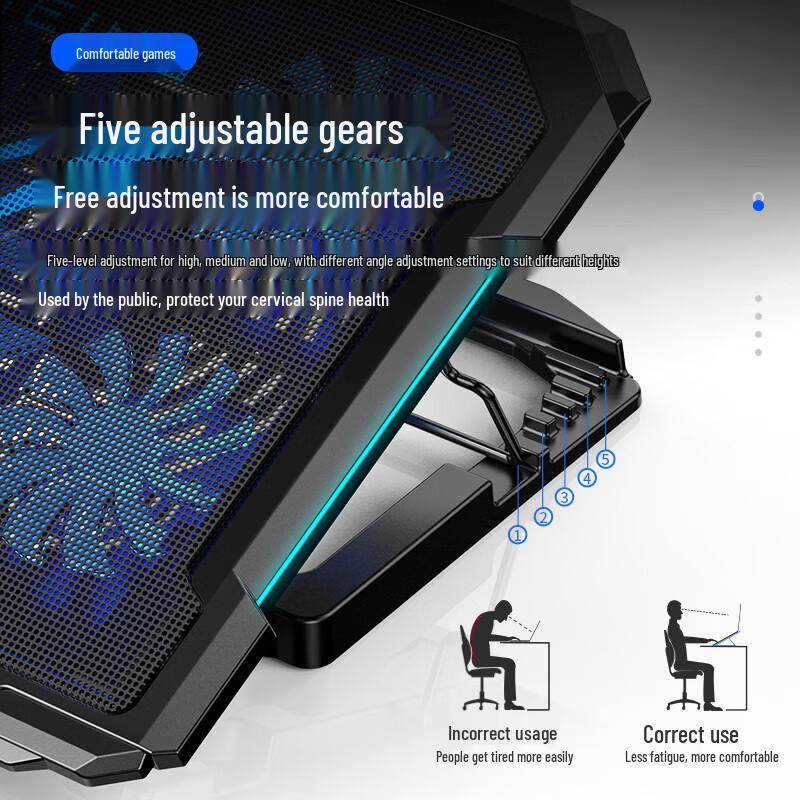 BIAZE LCD Adjustable Speed Laptop & Monitor Cooling Stand