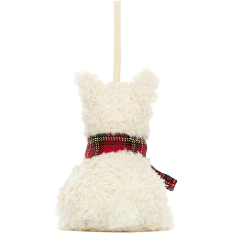 Jellycat Christmas Monroe Scottish Terrier Ornament Keychain Doll Plush Pendant Sitting Height 11cm Height