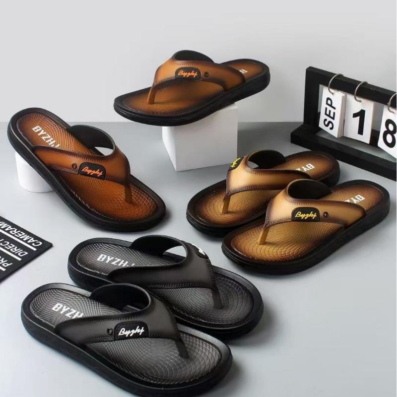 Beach Out Home Fashion Sports Simple Style Flip-flops Men's Flip-flops Series
