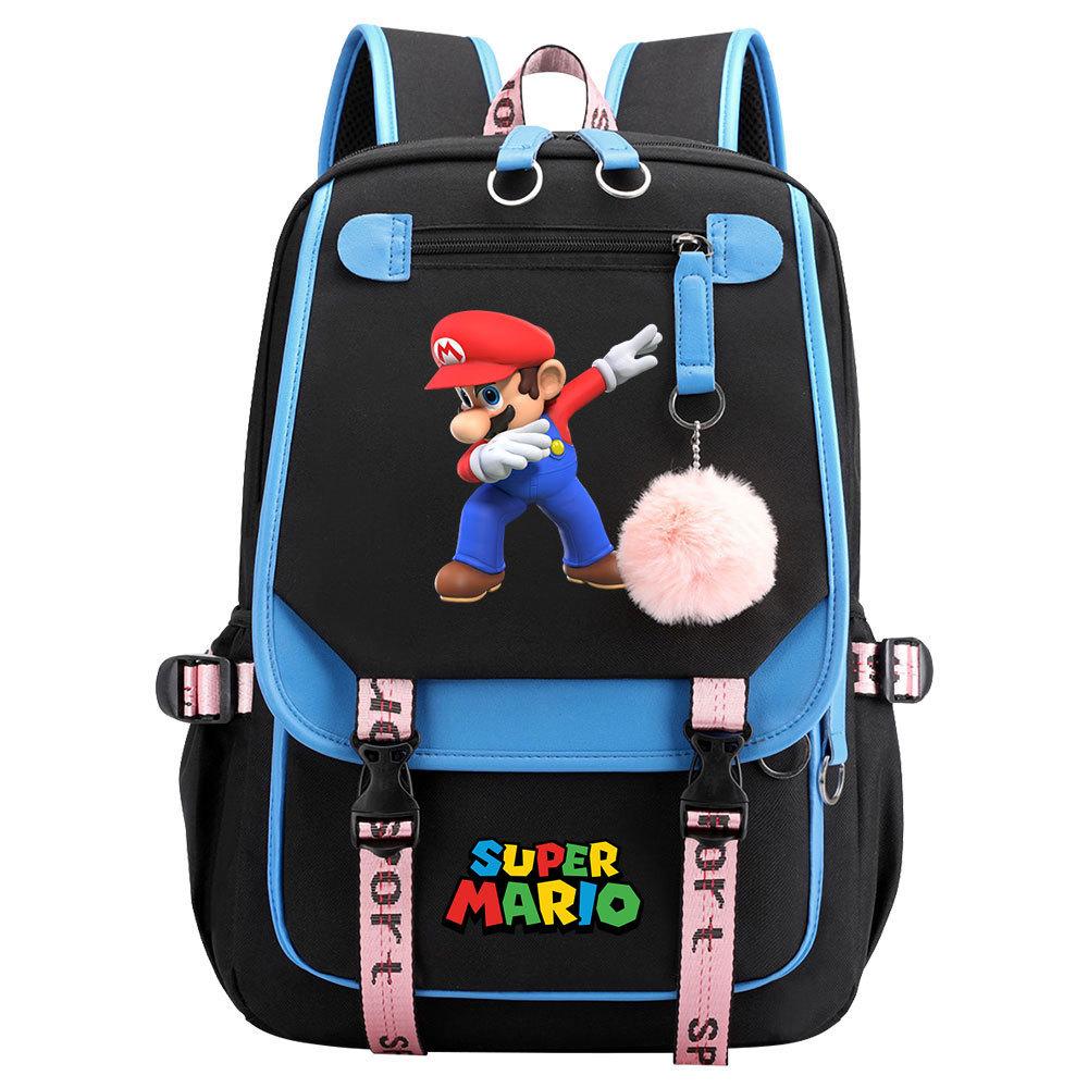 Super Printed Usb Teen Student School Bag Men'S And Women'S Casual Webbing Flip Backpack