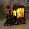 Vintage Train Ornaments Deer Design Train Night Lamp Christmas Train LED Light  Festive Party