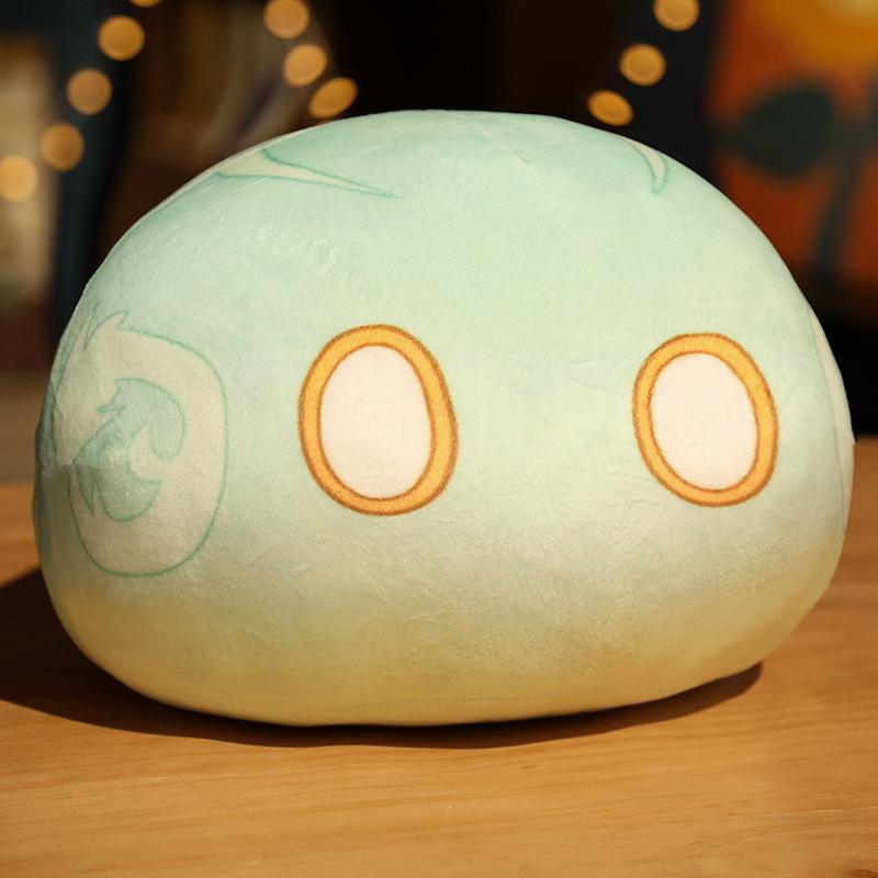Genshin Impact Slime Plush Pillow Multi Element Soft Stuffed Cushion Game Peripheral for Sofa Decor Fans Gift Collection