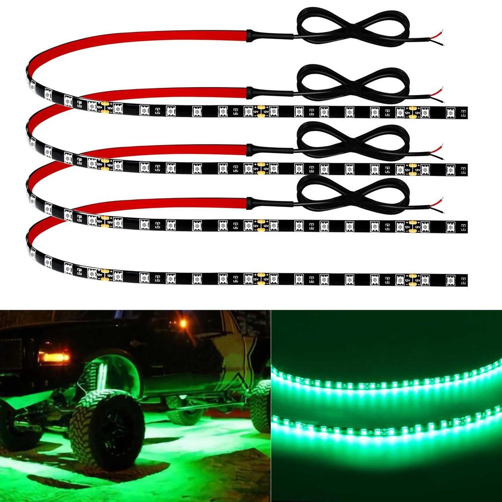 Can be connected to LED tape lights for inside the foot golf LED tape lights for high 4 pieces car, 60CM, footlights, lighting, motorcycle,