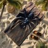 Dunkle Riesenspinne Thema Polyester-Mikrofaser-Strandtuch ist sehr saugfähig, geeignet für Schwimmen und Strandausflüge