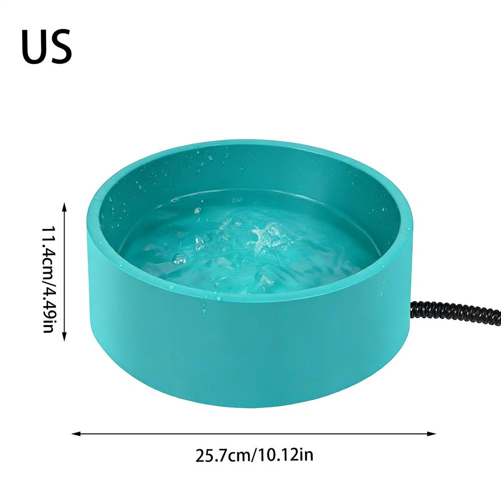 

Water Bowl For Cat 3.2L Heated Winter Pet Feeder Dish Heated Water Bowl For Cats For Small Medium Large Puppy Chickens Bird