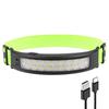 Intelligent Waving Sensor Camping Headlamp COB/LED Headlight Rechargeable Reflective Headband for Running Hiking Emergency