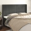 Vidaxl Wingback Headboard, Dark Grey, 163X16X118/128 Cm, Velvet