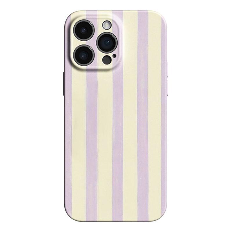 

Luxury Clmj Swag Purple Stripe Glossy Film Hard PC Phone Case for Oppo A6 A5 A78 A3 A3X A60 A57 A76 A36 A17 A16e A55 Pro 4G 5G Oppo A58 4G