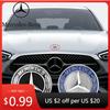 Car Sticker Car Metal Flat Hood Emblem Front Badge Logo Fit For Mercedes Benz AMG W212 W213 W205 W177 W247 W176 CLS CLA CLK CLG