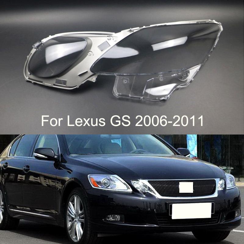 Car Headlight Transparent Lens Cover For Lexus GS300 GS430 GS450 2006-2011 Head Light Lamp Clear Shell Left