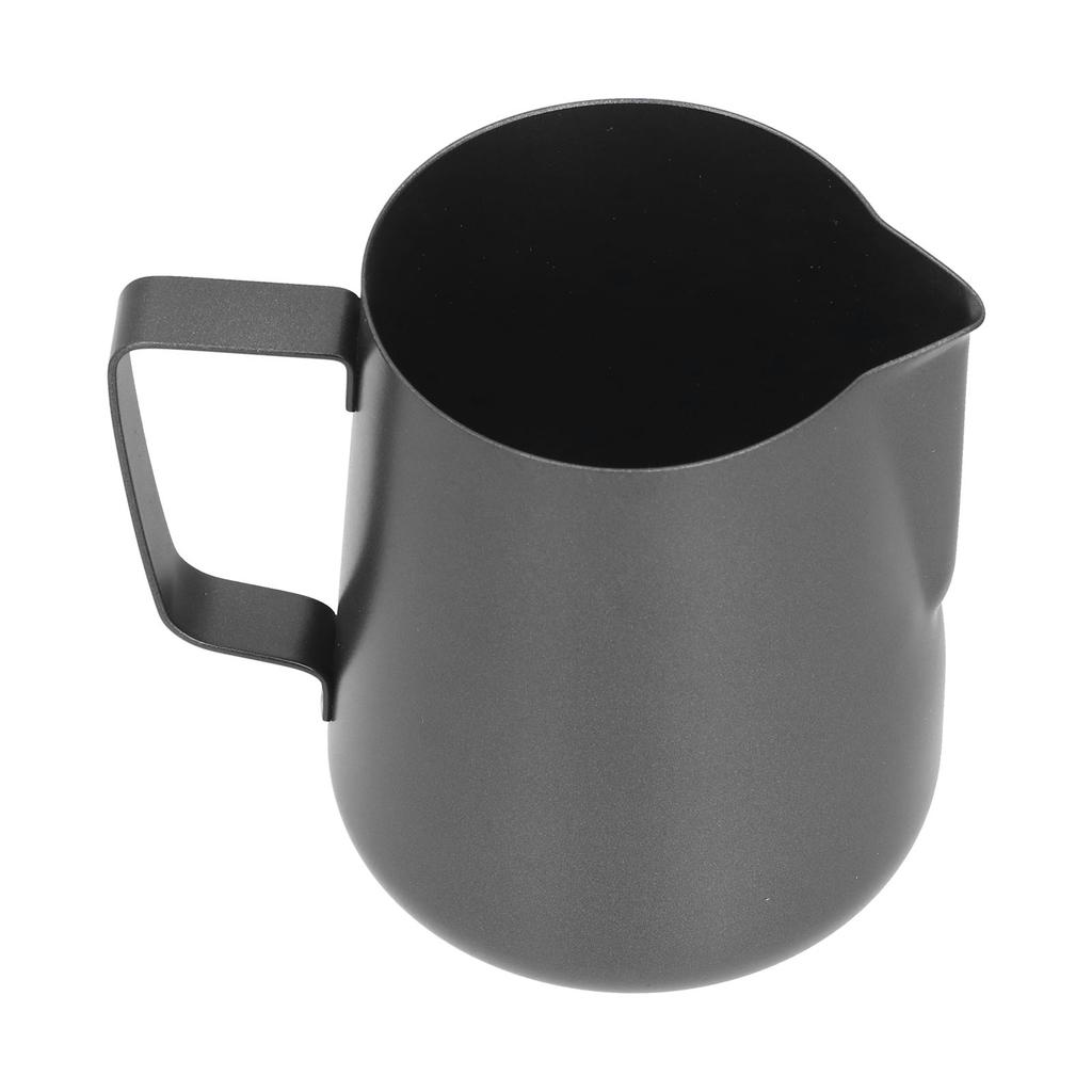 Silnostěnná nerezová konvička na pěnění mléka, konvička na kávovou art, džbánek na pěnění mléka s ostrou hubičkou, 600 ml