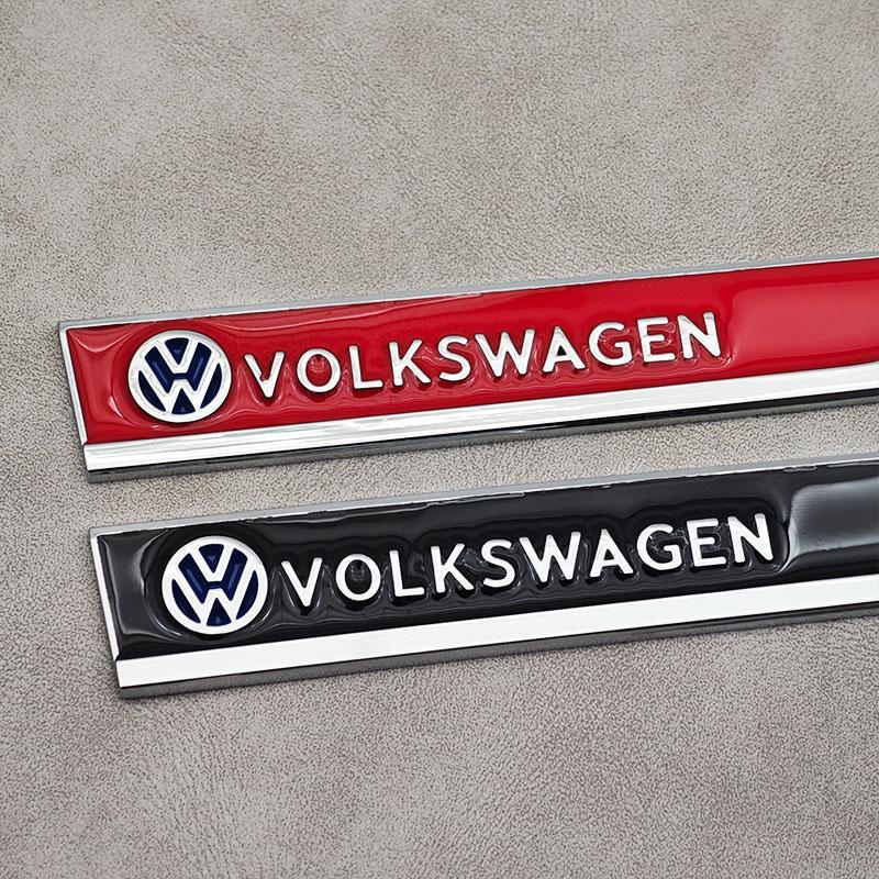 For VW Volkswagen Jetta MK5 Golf 2pcs Metal Volkswagen Logo Badge Car Fender Side Emblem Sticker For VW GTI Polo Golf MK8 Touare