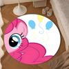 Colorful Unicorn Friendship Round Rug for Livingroom,Bedroom, Palyroom, Chair Rug, Area rug, Circle Carpet, Large Size Fan Christmas gift