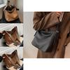 Stylish Versatile Large Capacity Pu Leather Bucket Bag For Everyday Commuting Use