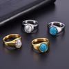 2026 Men's Personality Casting Jewelry European and American Fashion Turquoise Jewelry Accessories