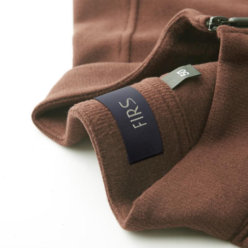 Shanshan Men's Wool Silk Blend Half-Zip Stand Collar Sweatshirt