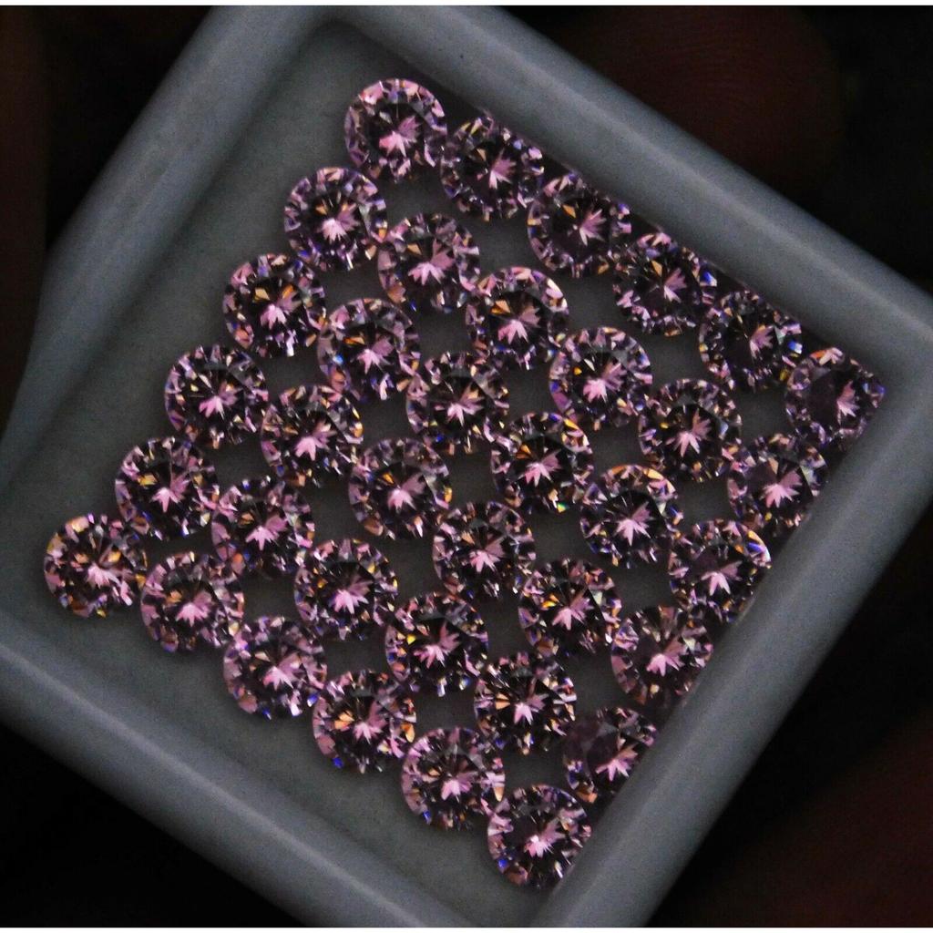 CERTIFIED Natural Pink Sapphire 16 Pcs, 5 MM Round Cut Loose Gemstone Lot