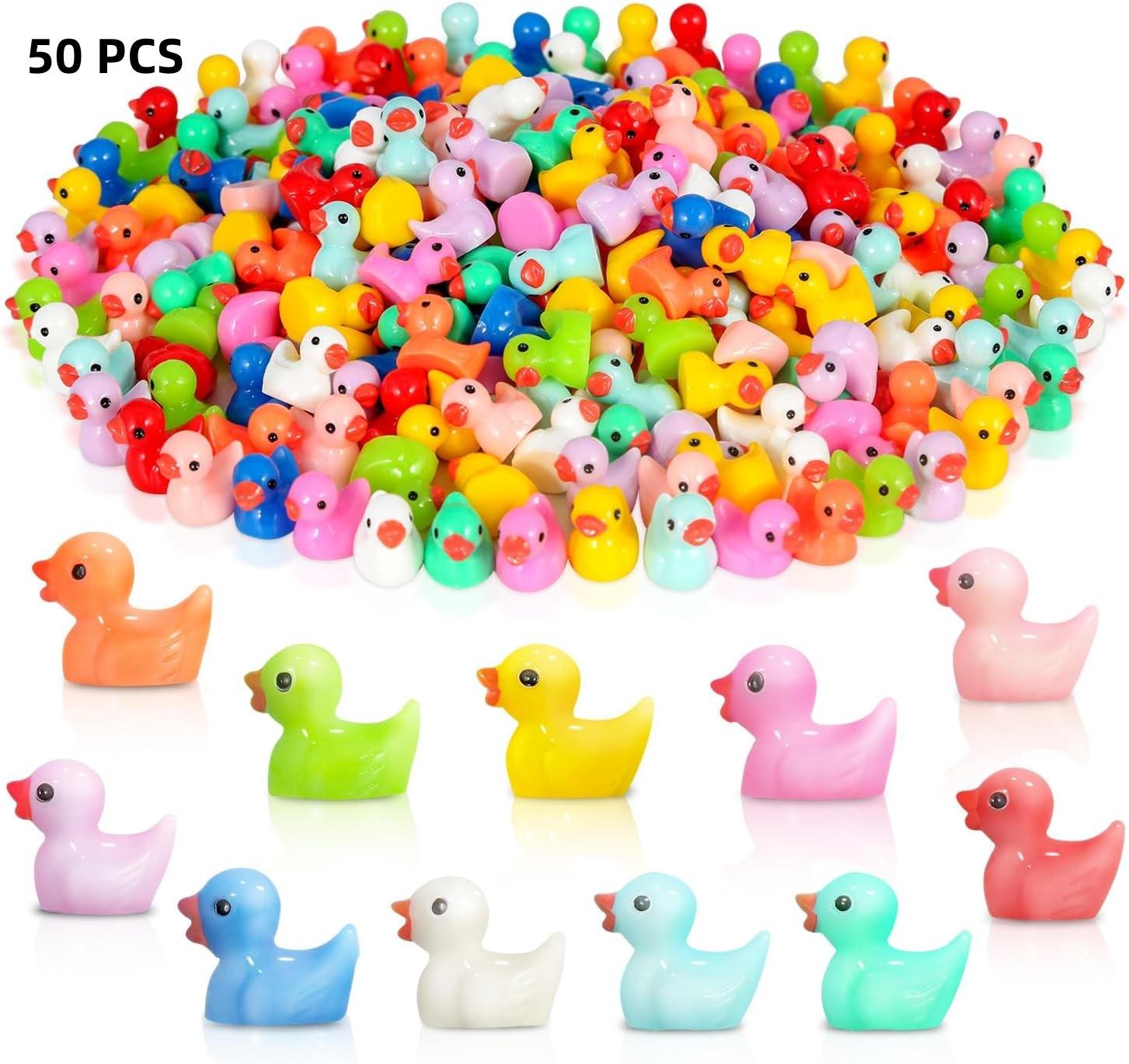 

Mini Resin Ducks Miniature Figures Micro Fairy Garden Landscape Aquarium Hide and Seek Prank Dollhouse Decor DIY for Home Party
