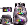 Rhythm Box Spiel Merchandise Schultasche Sprunki Cartoon Sternenhimmel Rucksack Umhängetasche Dreiteiliges Set