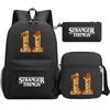 Stranger Things Star Printing Teen Student School Bag Three-Piece Men'S And Women'S Backpack