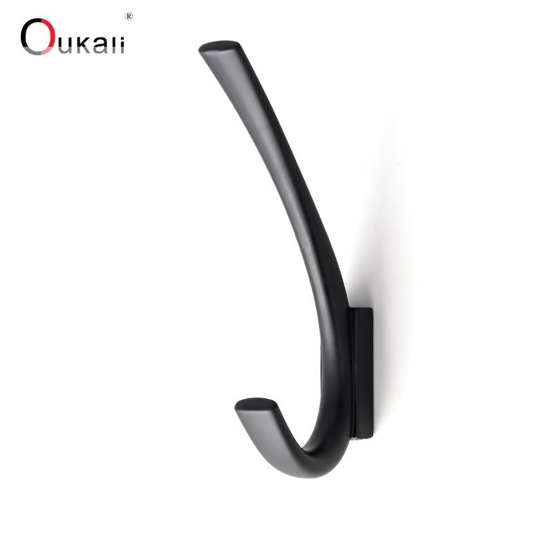 Oukali Manufacturer Coat Hook Antique Bronze Hook Metal Black Coat & Hat Hooks