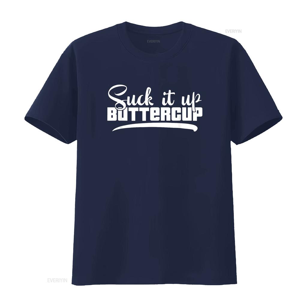 Womens Suck It Up Buttercup Motivational Workout Fitness T Shirt Black 2XL Vintage Washed Breathable Designer Clothes
