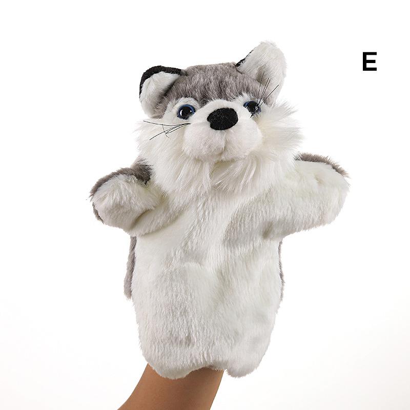 Cute Plush Hand Puppet Pretend Playing Doll Soft Animal Puppet Parent Child Interaction Toy Christmas Gift
