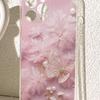 Light Pink Butterfly Drop-Proof Transparent Case for iPhone 14/15/16/17 Pro Max Series