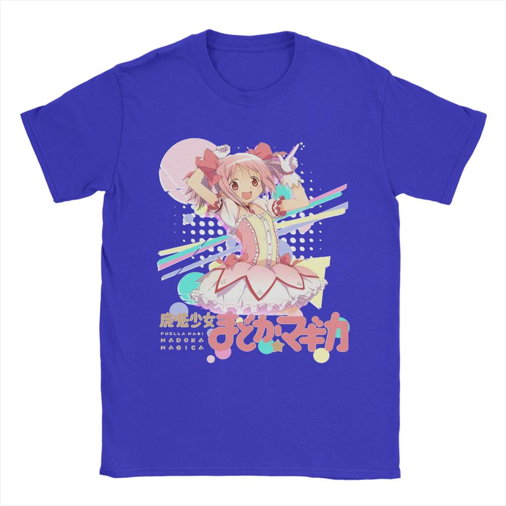 Mahou Shoujo Madoka Trička Unisex Puella Magi Madoka Magica Anime Čistá Bavlna Tričko Kulatý Výstřih Krátký Rukáv Trička Oblečení