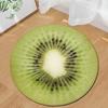 Tappeto Rotondo con Stampa di Frutta 3D Tappeto Circolare per Bagno Soggiorno Camera da Letto Decorazioni Tappetini Antiscivolo per Ingresso Tappetino per Porta Cucina