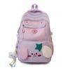 Schoolbag Japanese Ins Junior High School High School Student Schoolbag Contrasting Colors Cute Puppy Female Backpack Burden Reduction Spine Backpack