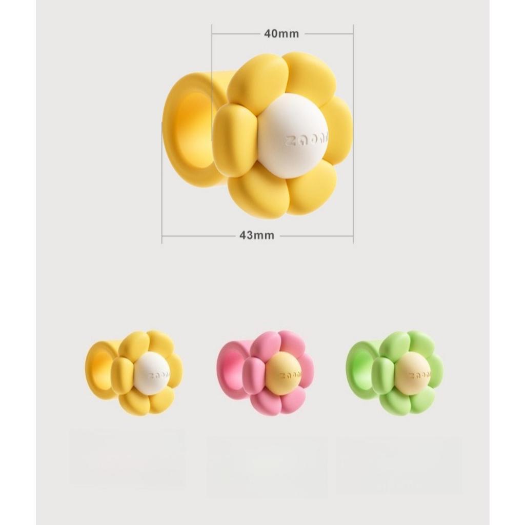 Flower Door Handle Silicone Anti-collision Pad, No Punching Bedroom Window Entry Door Anti-collision Ring, Windproof and Silent