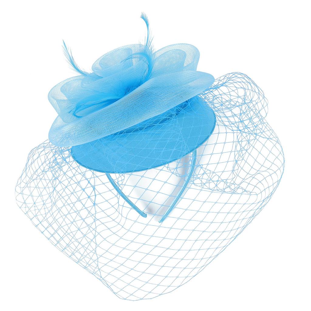 Frauen Mädchen Mesh Fascinators Hut Cocktail Party Stirnband Kopfschmuck Hochzeit Hut
