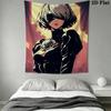 NieR: Automata 2B Pattern Home Decor Tapestry, Wall Hanging, Decorative RV Wall Cloth.MGT0918508