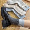Sock Children's Mid-length Socks - Cute Cartoon Style Bubble Socks for Autumn and Winter. Spring and Autumn Girls' Fringed Long Socks with Lace Trim.