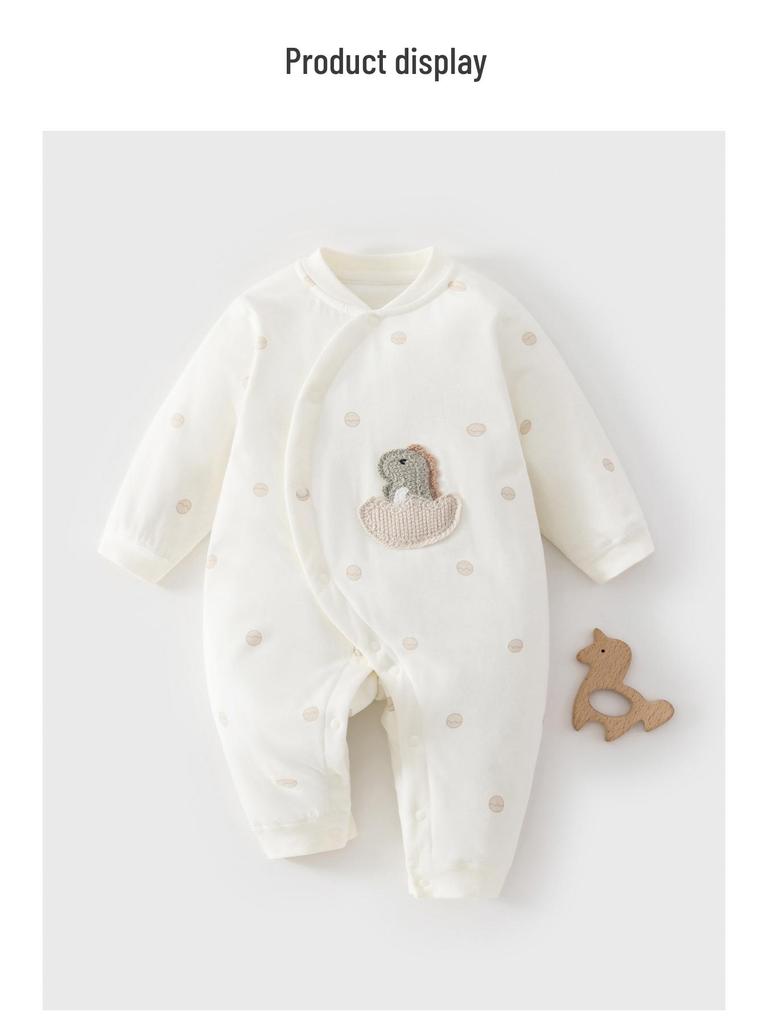 Neugeborenen-Strampler aus reiner Baumwolle - Atmungsaktiver Baby-Overall für Frühling & Herbst mit Schmetterlings-Design
