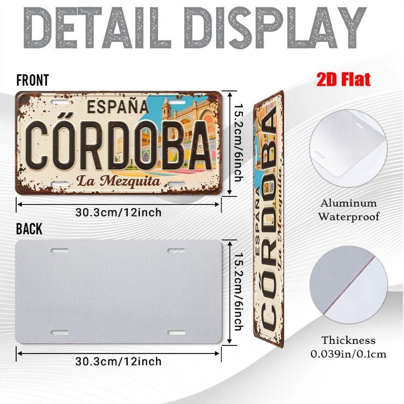 Urban City Theme Metal Tin Sign for Bar Garage Interior