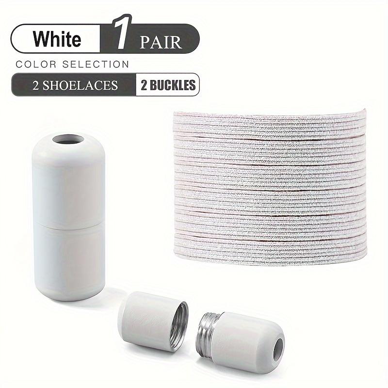 1 Pair of Elastic No-Tie Shoelaces, Lazy Shoelaces, Pearlescent Fashion Shoelaces, Suitable for Skate Shoes and Sneakers
