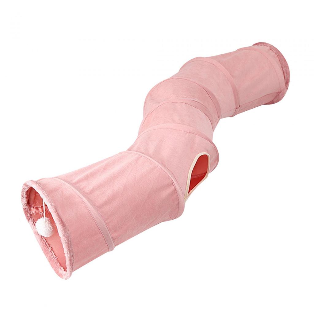 Katlanabilir Kedi Tüneli Oyuncak Evcil Hayvan Oyun Tüpleri Etkileşimli Oyuncak Kedi Evi Süet